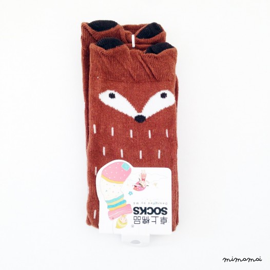 Brown Raccoon Socks