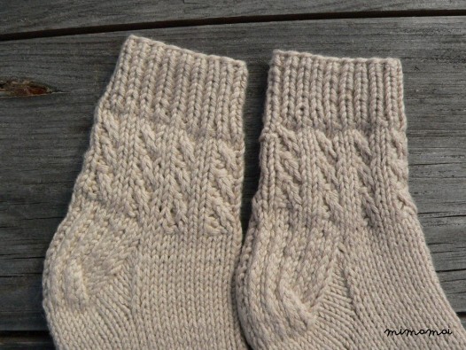 Hand knit baby cotton socks - baby socks - newborn socks - baby booties