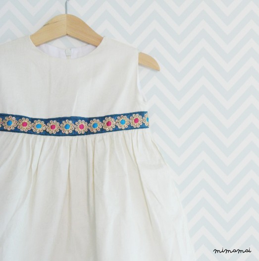 Baby Girl Cream Dress, Floral