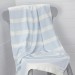 Sandford Blue Stripe Cotton Baby Blanket