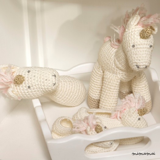 Crochet Unicorn Rattle