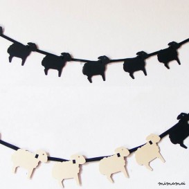 SHEEP Mini Paper Garland