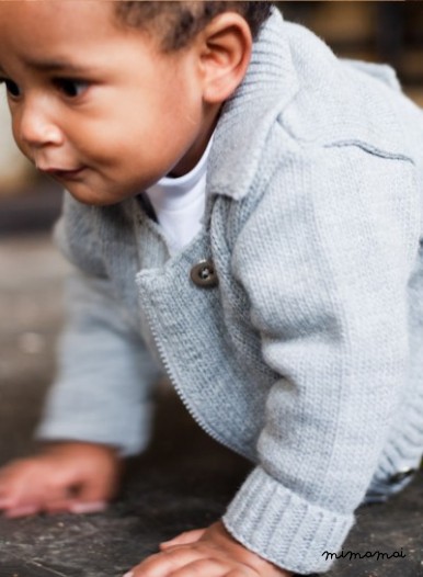 Zipped knitwear jacket