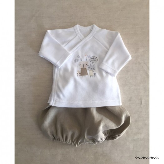 Conjunto cruzado con short ranita Contigo