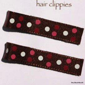 Pair of Paige Dots Hairclips