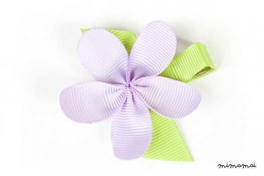 Allie Lavender Flower Hair Clip