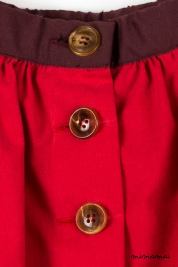 Ronja skirt in red