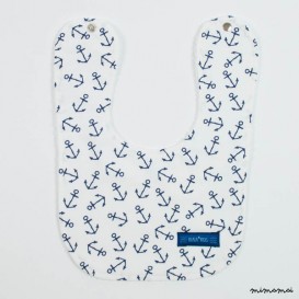 Bib small anchors_white
