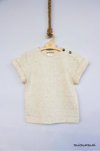 Baby T-shirt with linen Sandy Tee