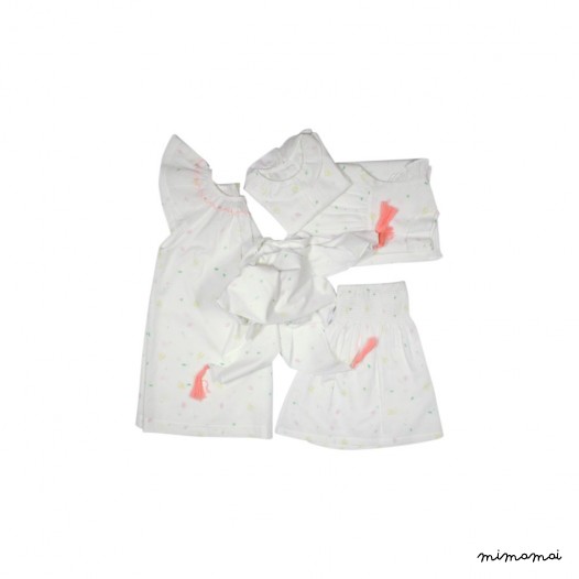 Robe imprim&eacute;e brod&eacute;e Margaux