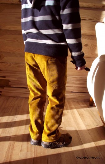 Orange brown cord pants