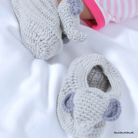 Crochet Elephant Booties