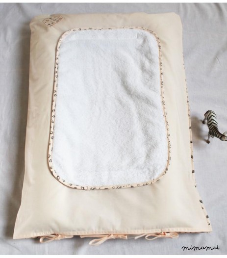 HOUSSE +MATELAS &Agrave; LANGER THERESA ROSE POUDR&Eacute;