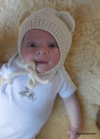 Bear hat, newborn bear hat, newborn bonnet