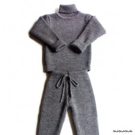 Babies/Children's/Toddlers Virgin wool turtleneck sweater and pants set