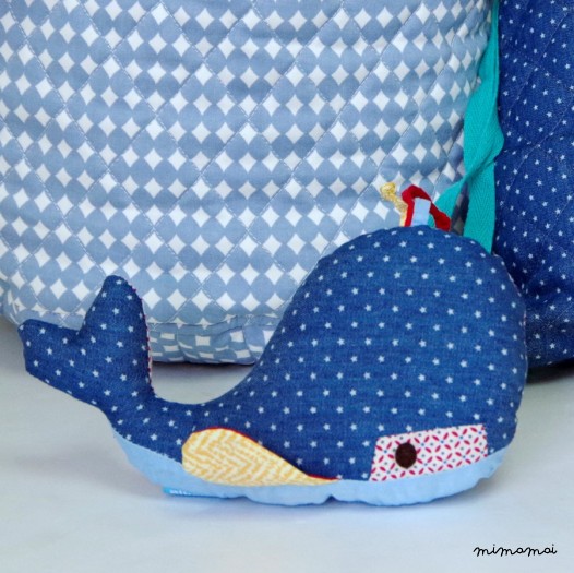Patchwork Whale Soft Toy