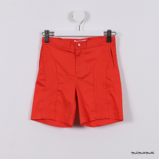 Panelled Shorts orange