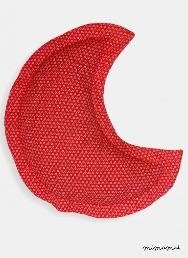 Moon red cushion