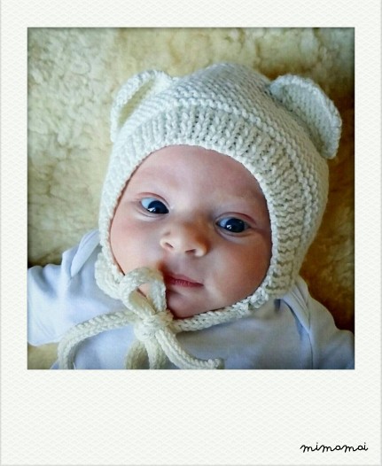 Bear hat, newborn bear hat, newborn bonnet