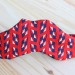 Sleep Mask Moustache - Graphic red and blue