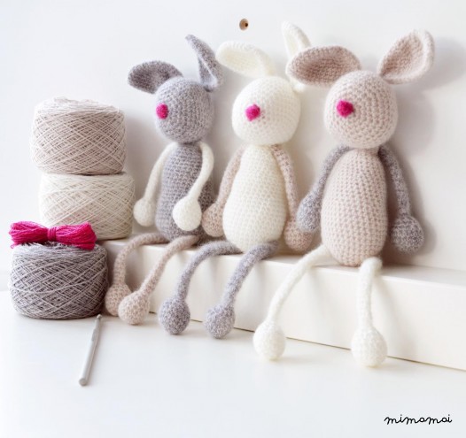 LUXURY BUNNY FAMILY AMIGURUMI CROCHET KIT