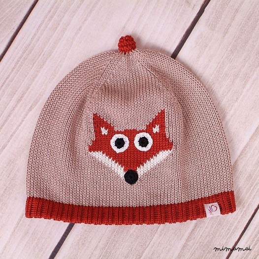 Cappello di volpe, knit CAP, cappello, Fox