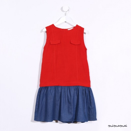Two-Way Dress deep orange