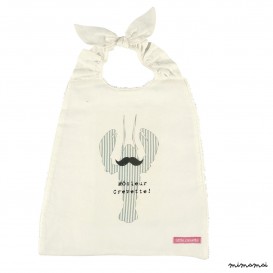 Large elasticated bib mister crevette