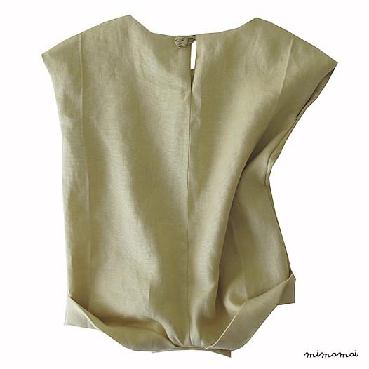 Coat, romper, hat and shoes. 100% linen, silk and soft leather.