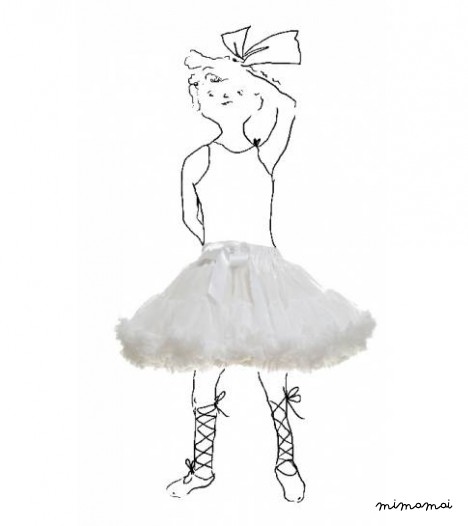 Girls Petticoat Tutu in White