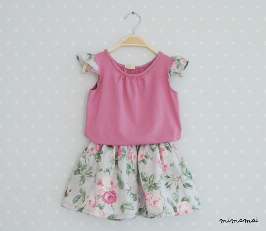 Girl Blouse with Shorts Set