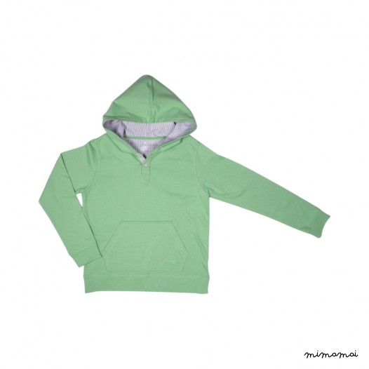 Sweat &agrave; capuche gar&ccedil;on vert Victor