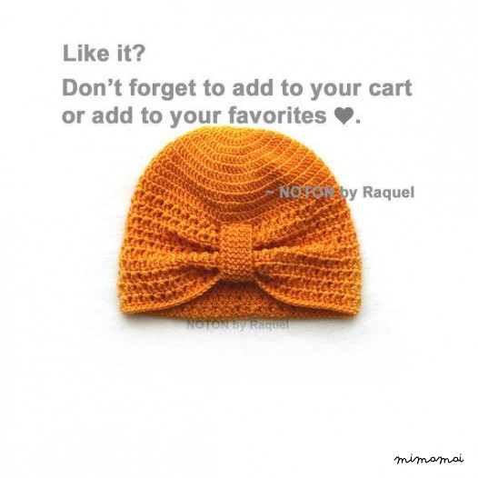Babys uncinetto cappello, cappello turbante, bambino turbante