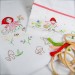 Coperta del bambino culla Red Riding Hood, mano ricamati, della neonata, culla, baby shower regalo