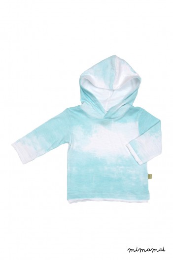 Rhombus Hoodie Aqua