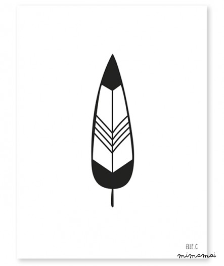 AFFICHE ( 30x40cm) - PLUME