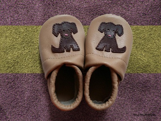 Pantofole pantofole - scarpa suola morbida a mano in pelle - marrone in pelle