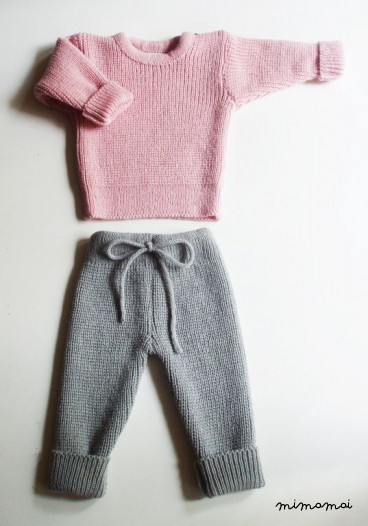 Babies/Children's/Toddler's Knitted Lambswool Sweater and Trousers set