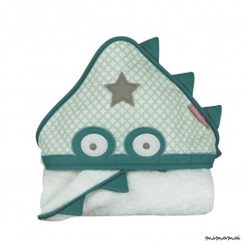 Crocodile Hooded towel for babies