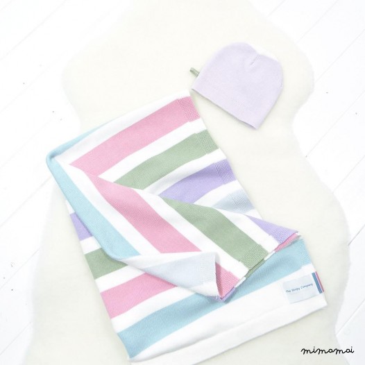 Baby Blanket and Beanie Hat Gift Set