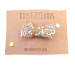 Liberty Fabric Bow Hair Clip - Brown/White