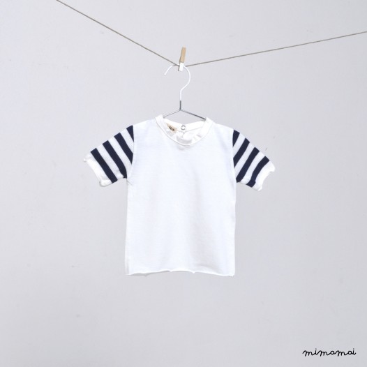T Shirt Cannella Latte Zaffiro