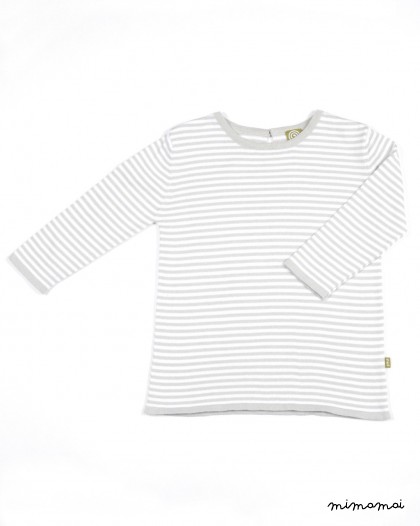 Dottie Top Silver Stripe