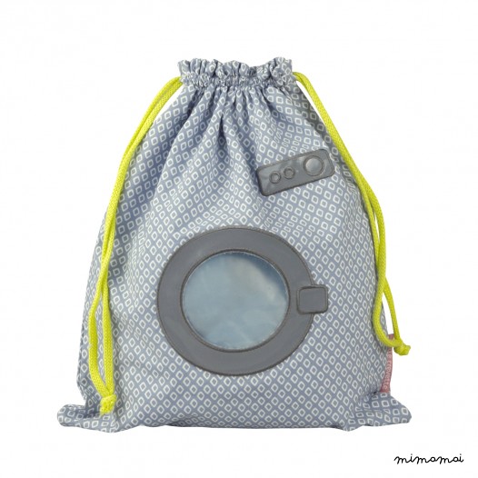 Nappy bag blue Washing machine