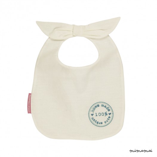 Baby Bib Blue Stamp