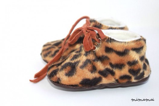 12-18 Months Slippers / Baby Shoes Lamb Leather