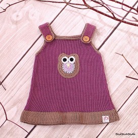 Bambino vestito maglia gufo