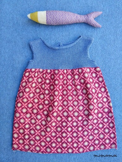Abitino in tessuto tricot e cotone