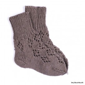 Knitted Lambswool lace Socks for babies/children