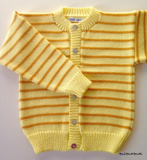 Baby Knit lemon Cardigan